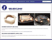 Tablet Screenshot of dwl-wolf.de